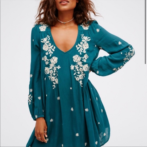 Sweet Tennessee Mini Dress Teal 